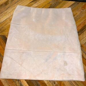 Faux Suede mini skirt